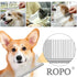 ROPO Dog Comb for Removing Matted Fur - Pet Dematting Comb with Rounded Teeth and Non-Slip Grip Handle - Prevents Knots and Mats for Long and Shor...