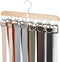ZEDODIER Belt Hanger Wooden Belt Rack, Max 42 Storage Capacity, Hanging Holder Space Saving Closet Organizers and Storage for Ties, Tank Tops, Sca...