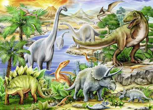 Ravensburger Prehistoric Life Puzzle - 60 Piece Durable Jigsaw Puzzle for Kids | Unique Puzzle Pieces | Enhances Concentration & Creativity | Eco-...