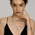 FIBO STEEL Snake Jewelry Set Snake Necklace Ring Earrings for Women Dangle Earrings Gold Snake Earrings Knuckle Rings Adjustable Necklace Hallowee...