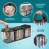Made Easy Kit DVD Storage Bag - Clear PVC Organizer,Triple-Stitched Handles, Dividers - Stackable, Space-Saving, Fits 40 DVD Cases - Container for...