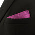 S&W SHLAX&WING Mens Tie Luxury Neckties Fuschia Solid Matching Pocket Square...