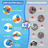 Water Balls 12 Pack Reusable Quick Fill Water Balloons Bombs Splash Soaker Ball Summer Outdoor Indoor Water Fight Toy for Kids Backyard Pool Activ...