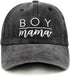 Women's Embroidered Baseball Cap Boy Mama Mom Gift Vintage Distressed Dad Hat...
