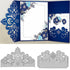 Adies 2pcs Lace Flower Metal Die Cuts ,Wedding Greeting Crad Frame Border Cutting Dies Cut Template Stencils for DIY Scrapbooking Album Decorative...