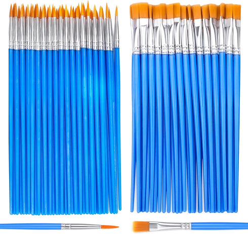 AROIC Paint Brushes Set,110 pcs Nylon Hair Brushes for Acrylic Oil Watercolor Artist Professional Painting Kits...