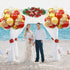 60 Pieces Balloons Red and Gold, 12 Inch Ruby Red Metallic Chrome Gold Pearl Gold Confetti Latex Balloons, Retro Red Gold Party Balloons for Weddi...