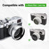 JJC Lens Hood for Fujifilm Fuji X100 X100VI X100V X100F X100S X100T X70 Cameras with 49mm Adapter Ring Replaces Fujifilm LH-X100 Lens Shade and AR...