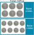 14 Pieces Metal Blazer Button Set, 18mm 23mm Silver Buttons for Blazers, Suits, Coats, Jackets...