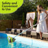Pool Net, Pool Skimmer Net with Reinforced Frame, Large Capacity Pool Cleaning Net, Fine Mesh Pool Nets for Cleaning Leaves Pond Spa Inground Swim...