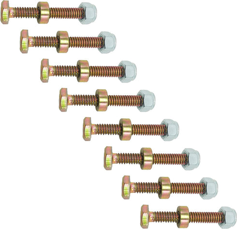 (Pack of 8) 1501216MA 1501216 Shear Pins & Nuts Kits for AYP Craftsman Murray 9524MA 301172 301172MA 722130 Snow Throwers...