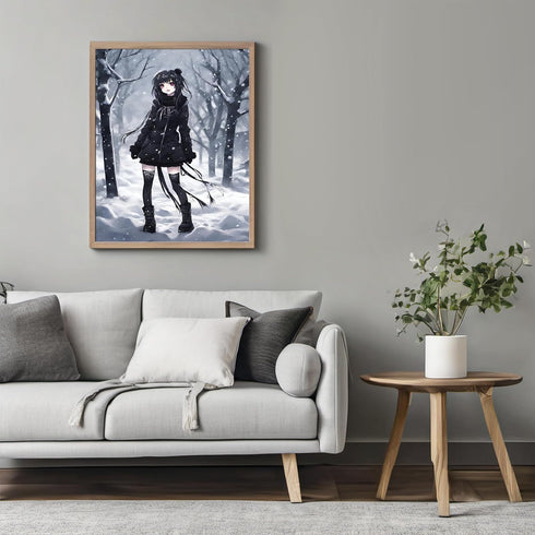 Posterizer 1 pcs- cute anime astyle gothic girl-Gothic Art-Gift for Girls, Teens-Living Room Bedroom Decor- unframed wall art...