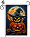 Halloween Garden Flag, 12x18 Inch Double Sided Burlap, Halloween Jack O Lantern Garden Flag, Holiday Outdoor House Decoration?Lawn Flag Yard Flag?...