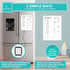 Decorably Weekly Meal Planner with Grocery List Detailed - Meal Prep List - 52 Easy Tear-Off Sheets Refrigerator Meal Planner, 8.5x11in Spring-Bou...
