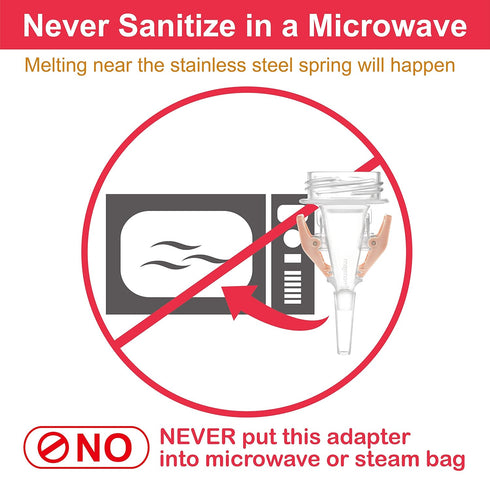 Maymom Milkbag Adapter, Widemouth 2nd Generation; Compatible with Spectra Avent Pumps; Most Milkbags inc. Lansinoh Bags;Do Not Use Microwave or St...