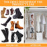 Sets 16 Large Clear Pockets Fabric Dual Sided Hanging Shoe Rack for Closets Hanging Shoe Organizer for Closet with Rotating Hanger Boot Organizer ...