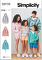 Simplicity Easy Children's, Teens' and Adults' Hoodie Sewing Pattern Packet, Code S9759, Sizes XS - L/XS - XL, Multicolor...