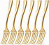 Posh Setting - Plastic Mini Gold Forks, Gold Mini Forks, Gold Plastic Mini Dessert Forks, Disposable Tiny Gold Forks, 4 inch Gold Plastic Forks, T...