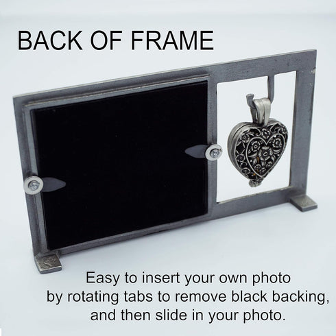 Those We Love Memorial Photo Frame with Vial for Ashes or a Keepsake, Funeral or Sympathy Gift for Loss of Loved One, For 2.5-inch by 2.25-inch ph...