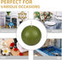Zest Candle 6-Piece Ball Candles, 3-Inch, Sage Green...