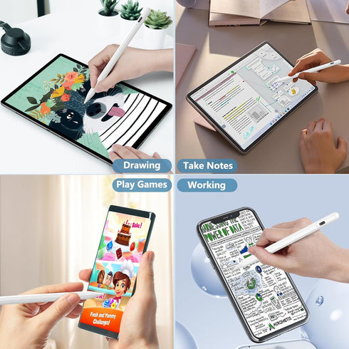 Stylus Pen for Touch Screen, Active Stylus Pen for iPhone Samsung Lenovo Google Pixel Smart Phone iOS/Android and Other Tablets, Smart Digital Sty...