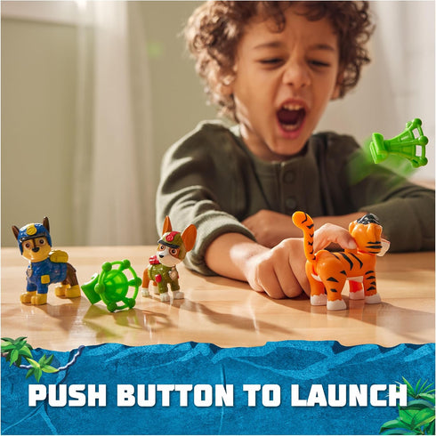 Paw Patrol: Jungle Pups Chase, Tracker & Tiger Action Figures with Projectile Launcher, Kids Toys for Boys and Girls Ages 3 and Up...