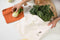 Extra Large | Certified Organic Cotton Vegetable Crisper Bags | Produce Bags to Keep Lettuce & Veggies Fresh | Reusable, Eco-Friendly, Biodegradab...