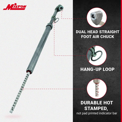 Milton S-976 Dual Head Chuck Service Gauge...