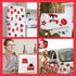 45pcs 2024 Graduation Car Magnets Balloons Decorations Red and Black Grad 2024 Graduation Fridge Magnets Car Garage Door Magnetic Stickers Class o...