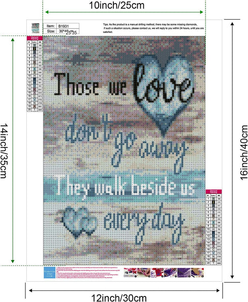 UPINS DIY 5D Love Diamond Art Painting Kit for Adults, Love Theme Round Full Drill Craft Diamond Dots Painting Canvas Supply for Home Wall Decor, ...