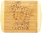 Totally Bamboo A Slice of Life Wisconsin State Serving and Cutting Board, 11" x 8.75"...