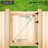 SANKINS Anti-Sag Gate Kits for Wooden Fence, Black Gate Support Cable Kit Hardware, Gate Sag Frame Kit Hardware for Wooden Fence, Wood Gate Door R...
