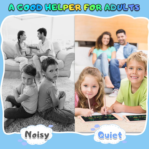 LCD Writing Tablet for Kids, ATMPC 10 inch Doodle Board with Lock Function, Erasable, Portable Drawing Board, Educational and Learning Toys for Bo...