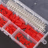 Hilitchi 300Pcs (50set) 2.54mm 2-Pin Female & Male Red Plug Housing Crimp Terminal Connector Kit Compatible with JST SYP...