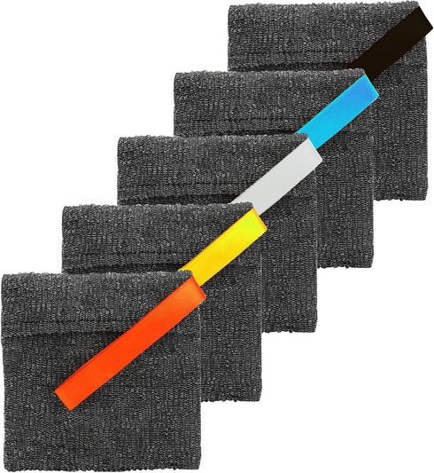 Soap Pocket, Squares Exfoliating Soap Saver Pouch, Body Scrubber Sponge for Bath and Shower (5 Pieces, Gray)...