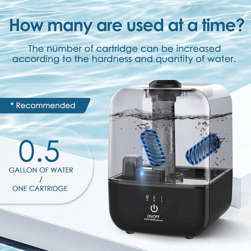 20X Humidifier Demineralization Cartridge Compatible with Most Humidifiers Replacement for Ultrasonic Humidifier Tank Cleaner Fish | Prevents Hard...
