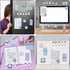 The Sky Is The Limit Sticky Notes Set, 550 Sheets, Outer Space Galaxy Planet Pattern Self-Stick Notes Pads Divider Tabs Bundle Writing Memo Pads B...
