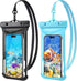 2 Pack Waterproof Phone Pouch- 3D Design 7.5" Waterproof Phone Case for iPhone 15/14/13/12/11 Pro Max Plus Samsung, IPX8 Cellphone Dry Bag Beach C...