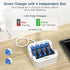 Hixon 1.5V AAA Rechargeable Lithium Batteries,4-Pack 1100mWh Pre-Charged Triple AAA Li-ion Battery & 1H Ultra Fast Charger for Home and Office Dev...