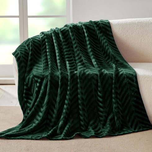 Whale Flotilla Flannel Fleece Throw Blanket for Couch Sofa Bed, Lightweight Breathable Soft Throws Plush Fluffy Chevron Design Decorative Blankets...