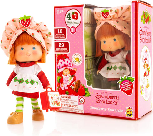 Strawberry Shortcake 'Limited Edition' Classic Version Strawberry Shortcake 5.5-inch Poseable Fashion Doll with 4 Surprise Reveal Accessories- SDC...