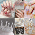 DONGZHOU 100pcs Mix Shape Crystal AB Nail Art Rhinestone Gems Point Back Fancy Stone Sew On Rhinestone Loose Crystal Sewing for Clothing Wedding D...
