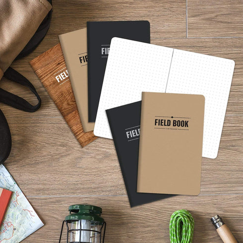 Field Notebook/Journal - 5"x8" - Combo Colors - Dot Graph Memo Book - Pack of 6...