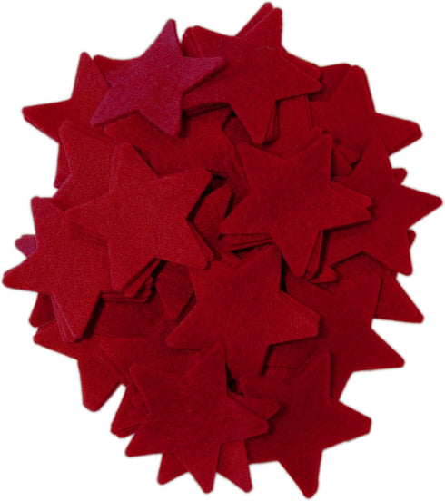 Playfully Ever After 1 Inch 140pc Felt Stars (Cardinal)...
