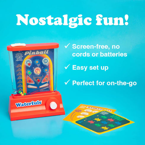 Original Waterfuls Classic Handheld Water Games – Kids Games, Retro Travel Games, Fidget Toys for Kids, Autism Toys, 6 Interchangeable Back Panels...