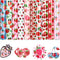 Tintnut Strawberry HTV Heat Transfer Vinyl - 10 Sheets 12 x 10 Inches Patterned HTV Vinyl for T-Shirts Red and Green HTV Iron on Vinyl for Fabrics...