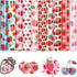 Tintnut Strawberry HTV Heat Transfer Vinyl - 10 Sheets 12 x 10 Inches Patterned HTV Vinyl for T-Shirts Red and Green HTV Iron on Vinyl for Fabrics...
