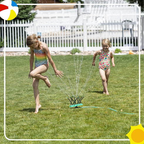Super Soaker Lawn Sprinkler for Kids - Kids Outdoor Toys - Wire Inserts in Each Tube to Direct Water Stream...