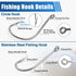 Surf Saltwater Fishing Tackle Kit,36PCS Surf Fishing Leader Rigs with Pyramid Sinkers Disc Sinkers Fishing Wire Leader Circle Hooks Saltwater Fish...