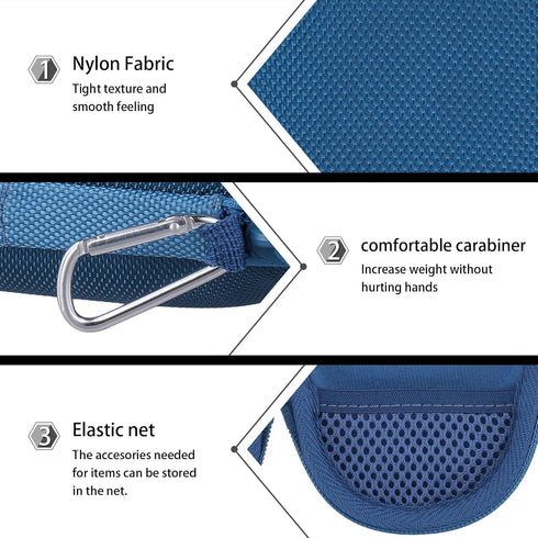 co2CREA Hard Carrying Case Replacement for JBL Clip 5 Waterproof Portable Wireless Portable Mini Bluetooth Speaker (Blue Case)...